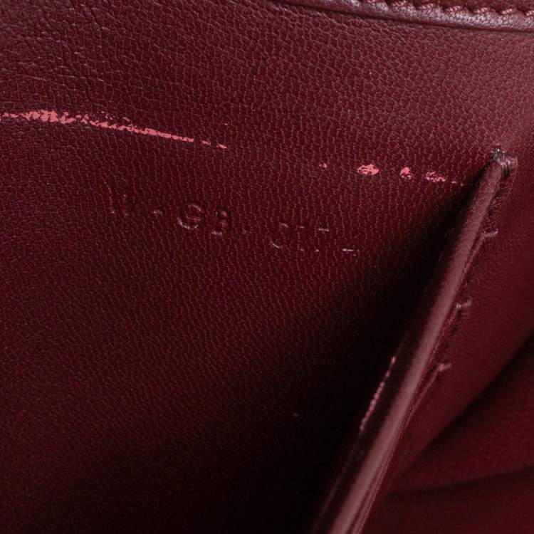 Pre Owned Celine Blue Leather Flap Clutch