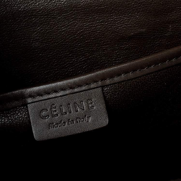 Pre Owned Celine Tri Color Leather and Nubuck Nano Luggage Tote