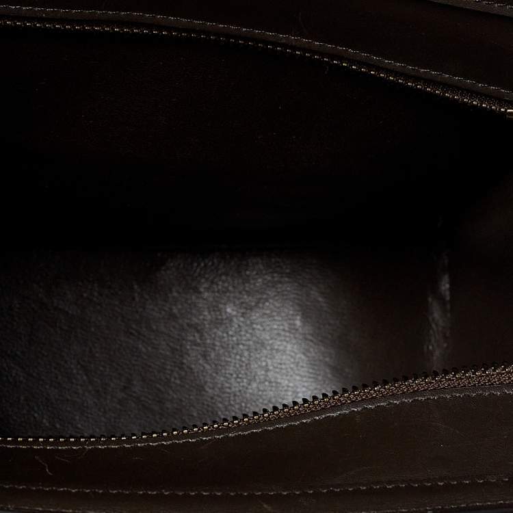 Pre Owned Celine Tri Color Leather and Nubuck Nano Luggage Tote
