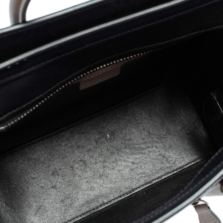 مملوكة مسبقًا Celine Tri Color Leather Nano Luggage Tote