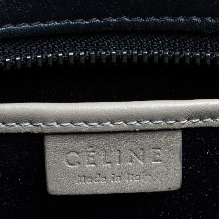 مملوكة مسبقًا Celine Tri Color Leather Nano Luggage Tote