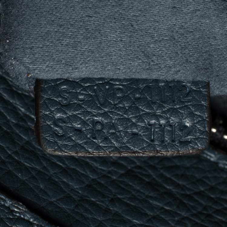Pre Owned Céline Blue Leather Mini Luggage Tote