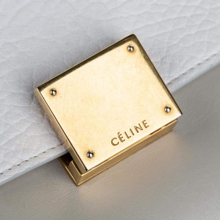 Pre Owned Celine Tricolor Leather Trapeze Medium Bag