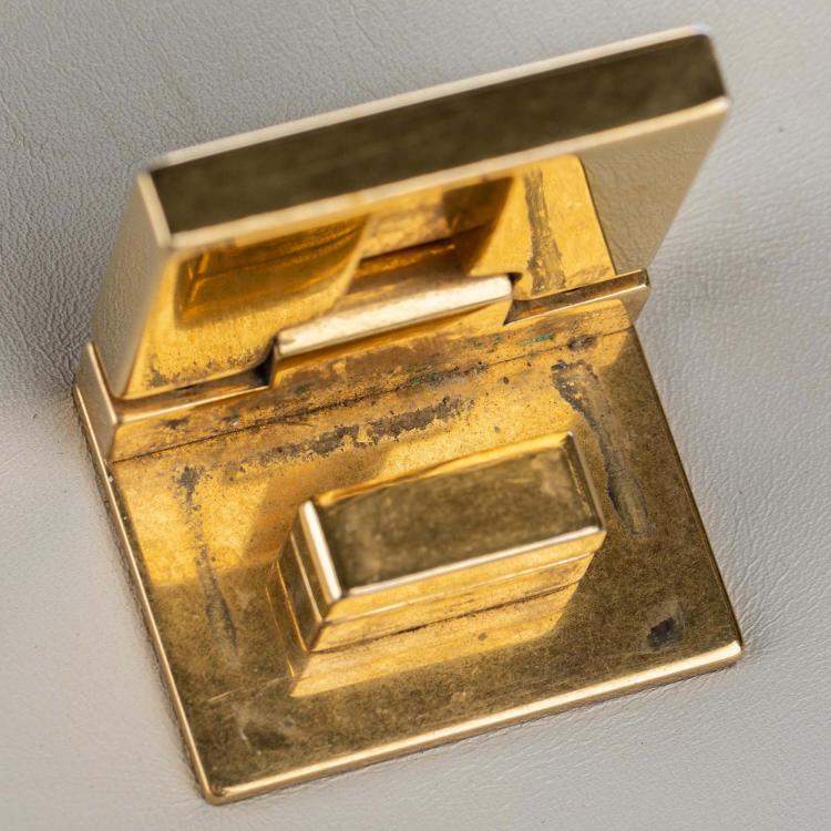 Pre Owned Celine Tricolor Leather Trapeze Medium Bag