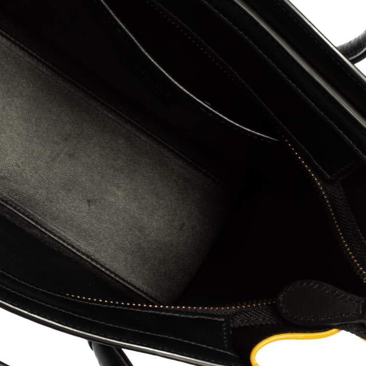 مملوكة مسبقًا Céline Tri Color Leather Nano Luggage Tote