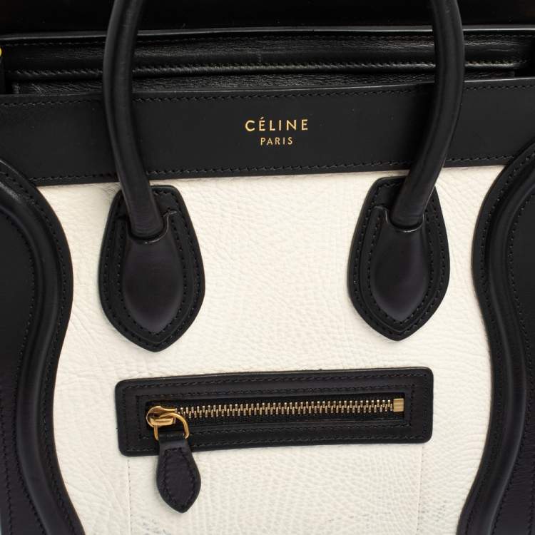 مملوكة مسبقًا Céline Tri Color Leather Nano Luggage Tote