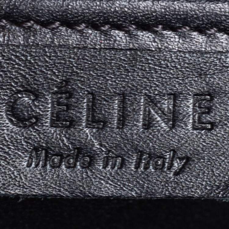 Pre Owned Celine Tri Color Leather and Nubuck Nano Luggage Tote