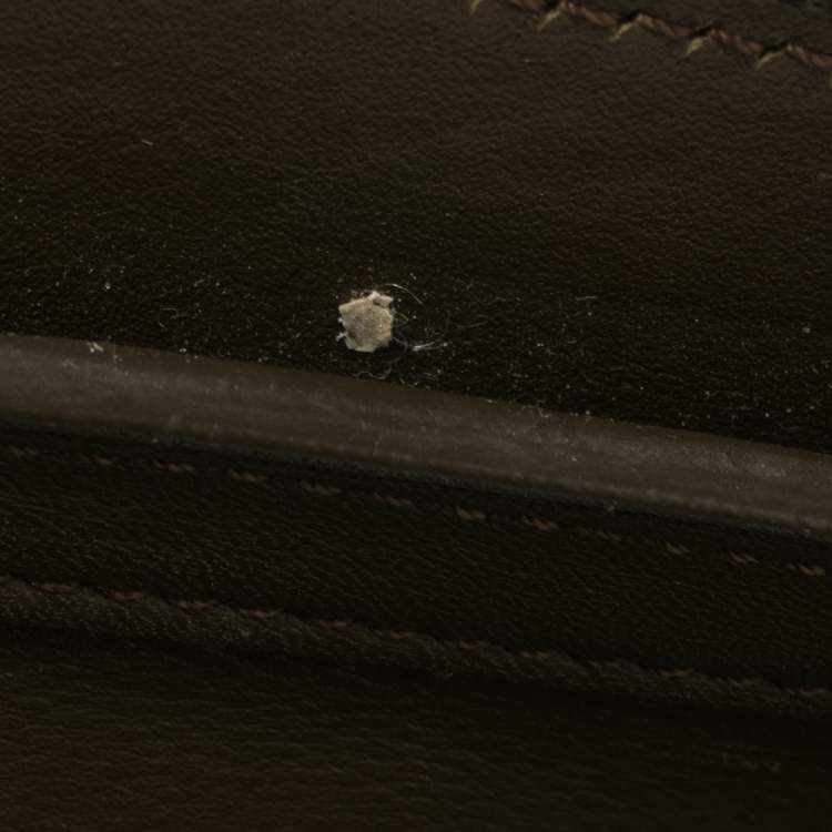 Pre Owned Céline Olive Green Leather Nano Luggage Tote