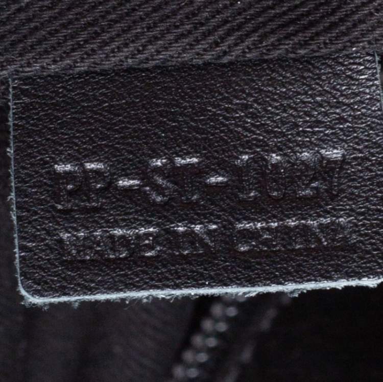 Pre Owned Celine Black Macadam Pattern Canvas Document Briefcase