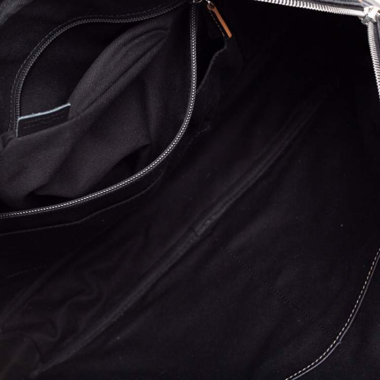 Pre Owned Celine Black Macadam Pattern Canvas Document Briefcase