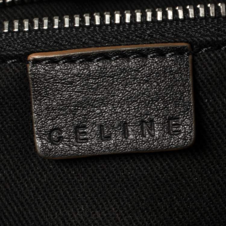 Pre Owned Celine Black Macadam Canvas Messenger Bag