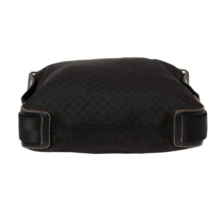 Pre Owned Celine Black Macadam Canvas Messenger Bag