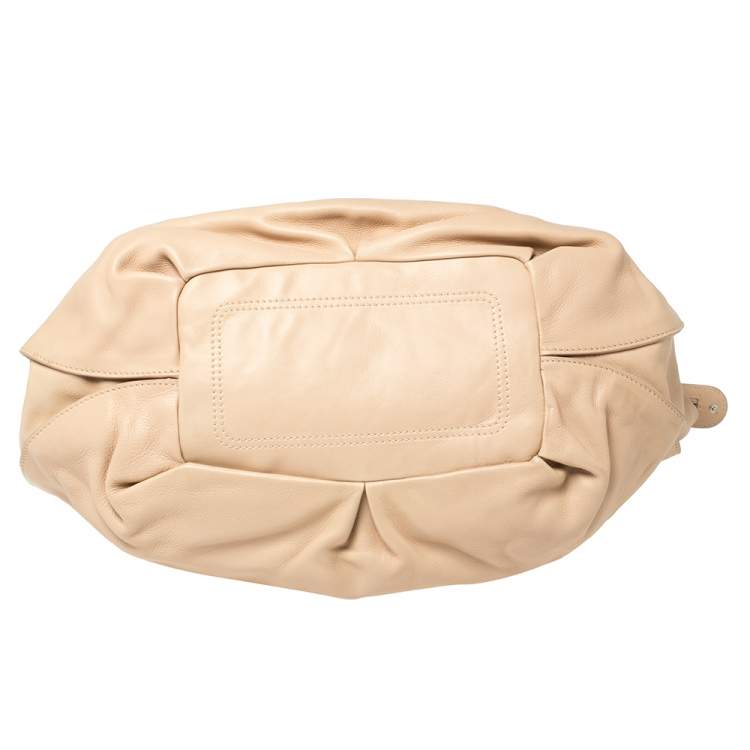 Pre Owned Celine Beige Leather Bittersweet Hobo
