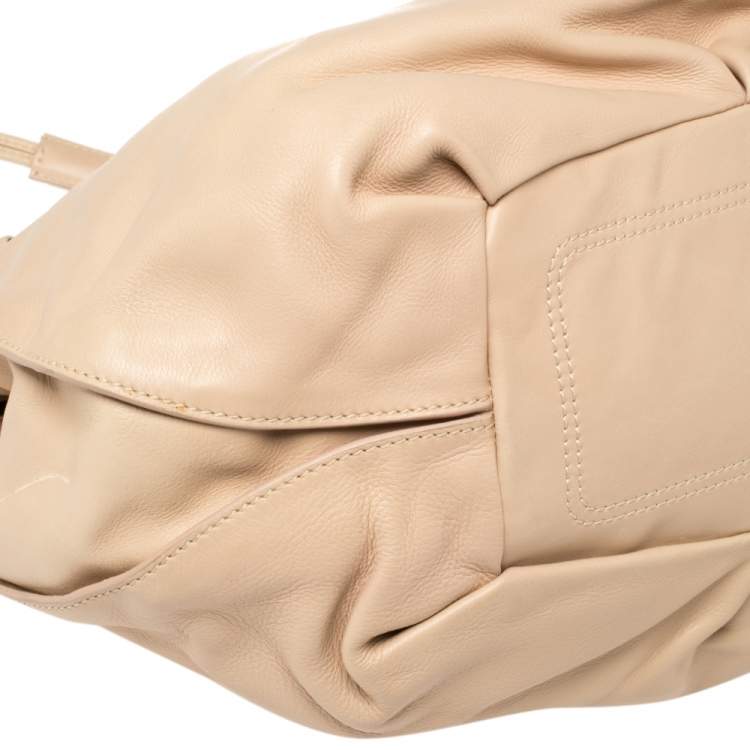 Pre Owned Celine Beige Leather Bittersweet Hobo