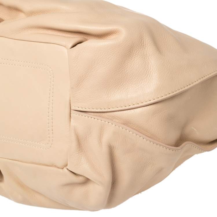Pre Owned Celine Beige Leather Bittersweet Hobo