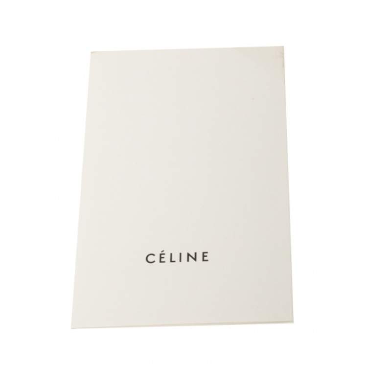 Pre Owned Celine Tricolor Leather and Suede Medium Trapeze Top Handle Bag