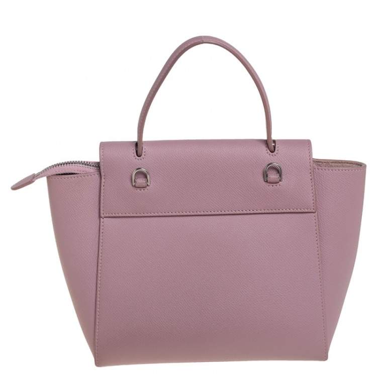 Pre Owned Celine Pink Leather Nano Belt Top Handle Bag