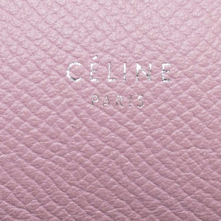 Pre Owned Celine Pink Leather Nano Belt Top Handle Bag