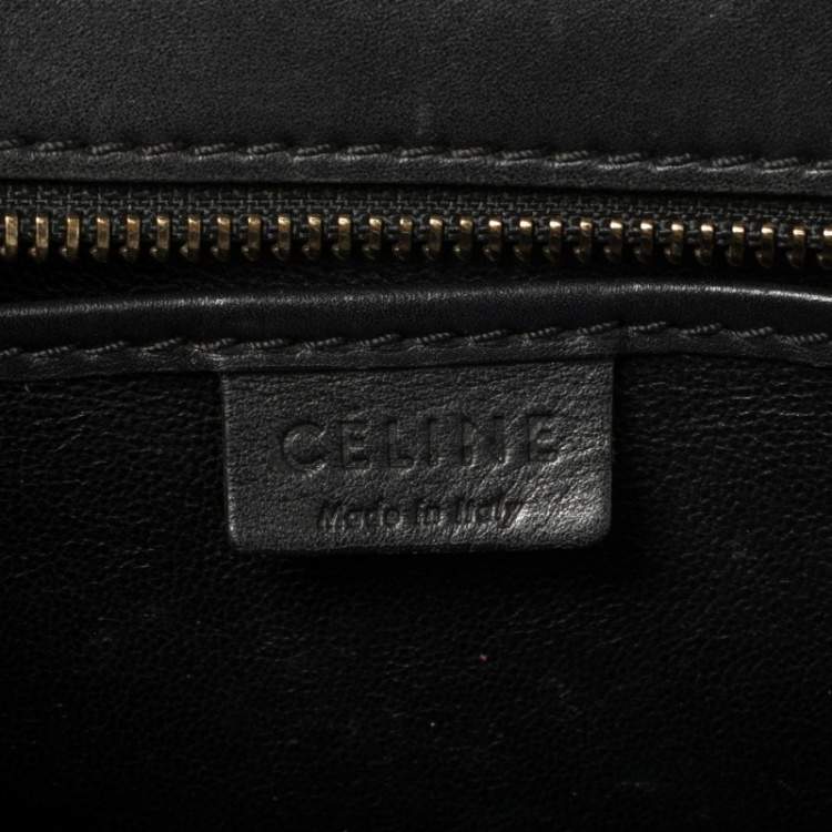 Pre Owned Céline Tri Color Leather Nano Luggage Tote
