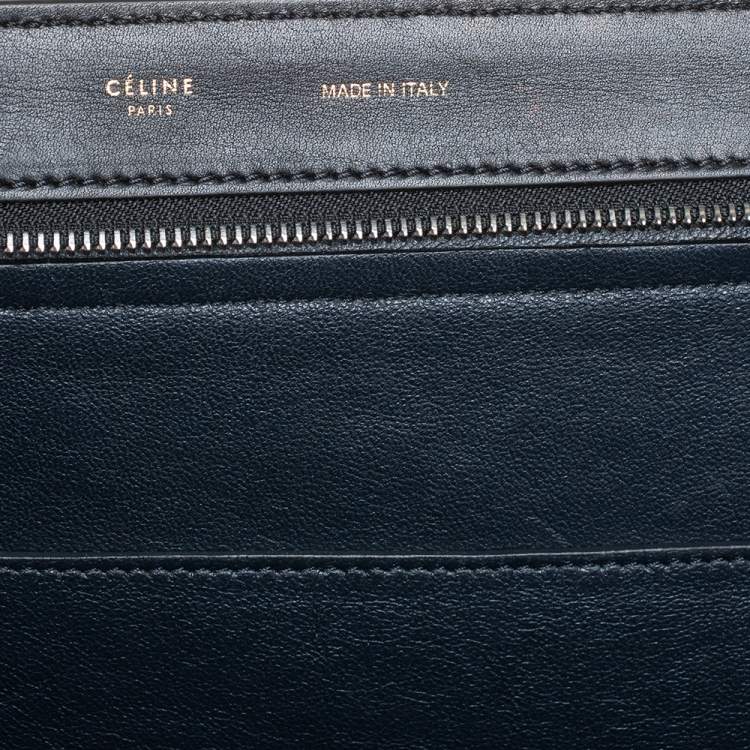 مملوكة مسبقًا Celine Tricolor Leather and Suede Large Trapeze Top Handle Bag