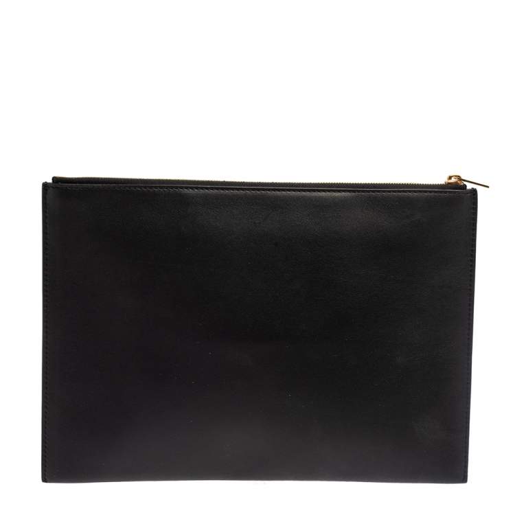 مملوكة مسبقًا Celine Tri Color Leather Pocket Envelope Clutch