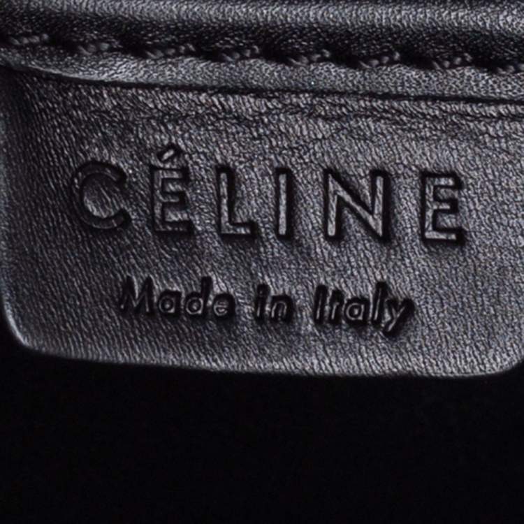 مملوكة مسبقًا Celine Black Python and Leather Nano Luggage Tote