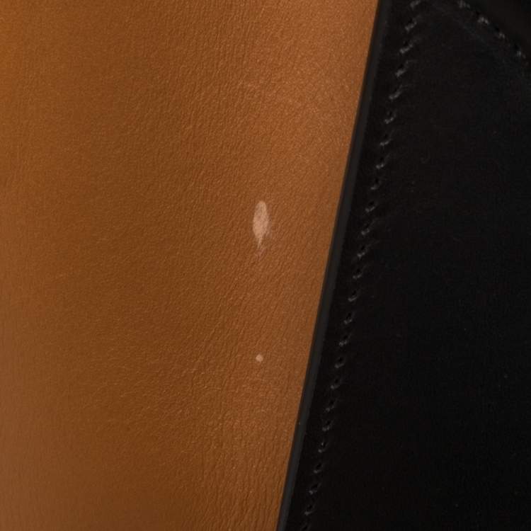 Pre Owned Celine Tricolor Leather Mini Luggage Tote 