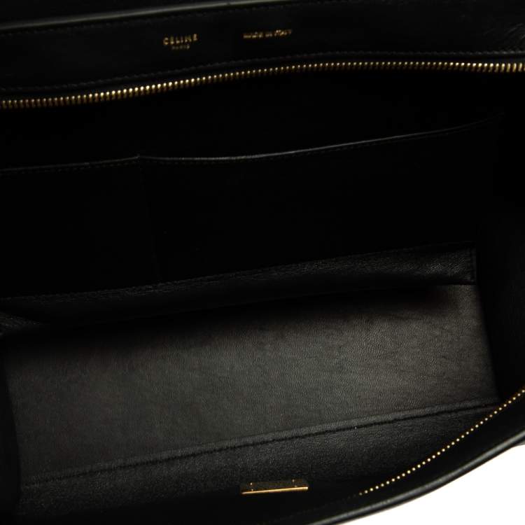 Pre Owned Celine Multicolor Python, Suede, and Leather Medium Trapeze Top Handle Bag