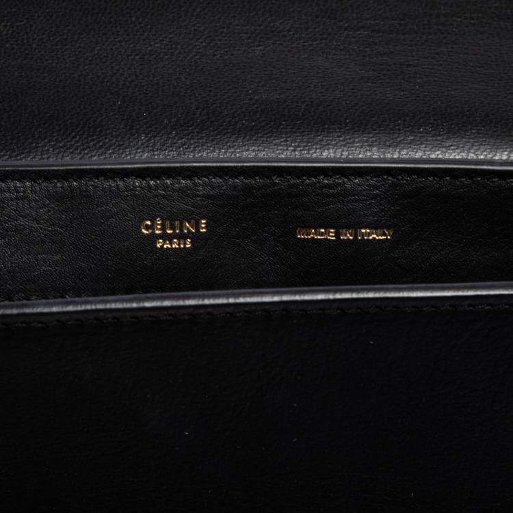 Pre Owned Celine Multicolor Python, Suede, and Leather Medium Trapeze Top Handle Bag