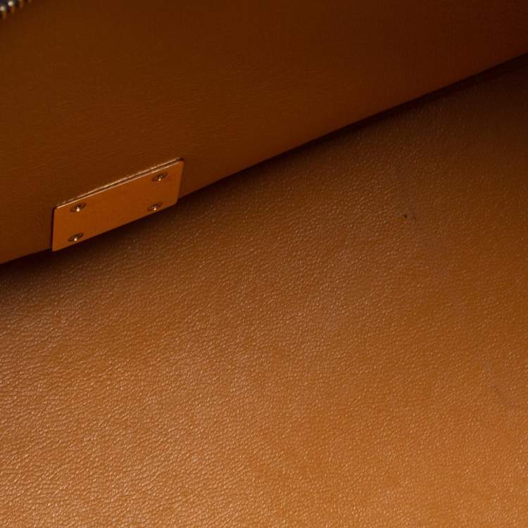 Pre Owned Celine Tri Color Leather and Suede Medium Trapeze Top Handle Bag