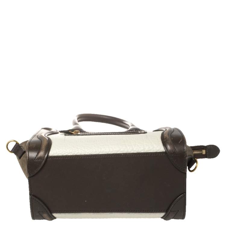 مملوكة مسبقًا Celine Tricolor Leather Nano Luggage Tote 