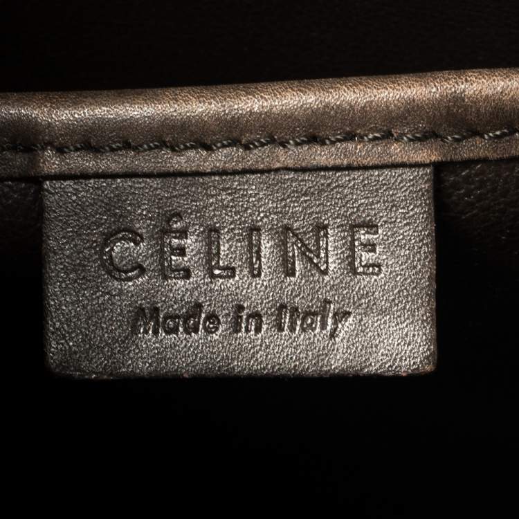 مملوكة مسبقًا Celine Tricolor Leather Nano Luggage Tote 