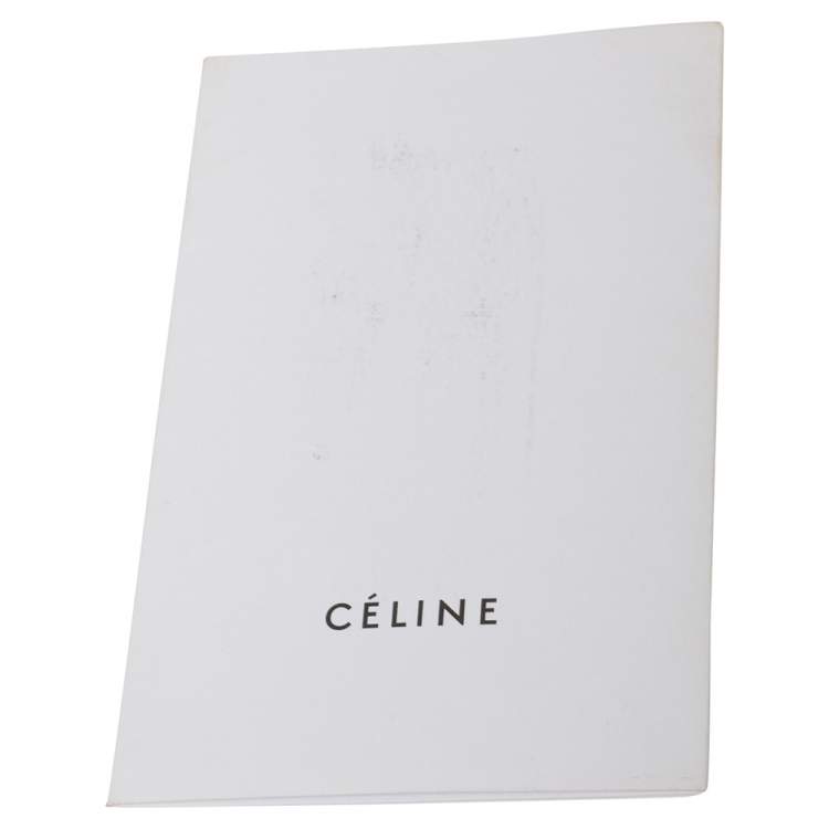 Pre Owned Céline Burgundy Leather Nano Luggage Tote