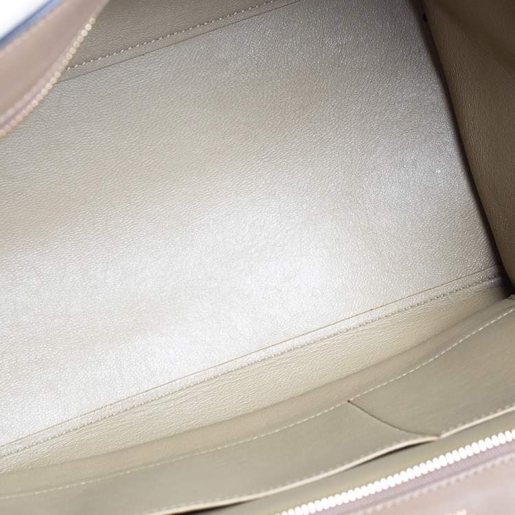 مملوكة مسبقًا Celine Tri Color Leather and Suede Medium Trapeze Top Handle Bag