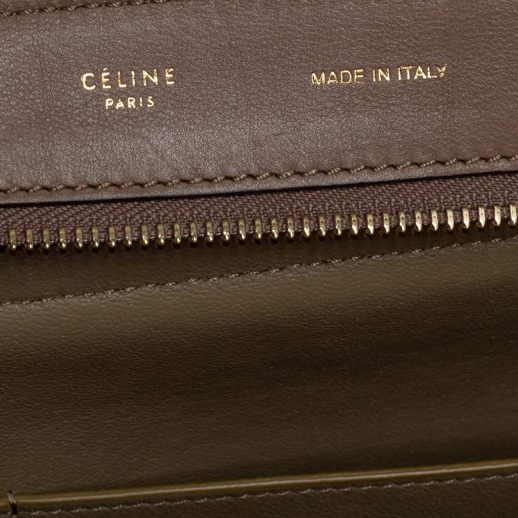 مملوكة مسبقًا Celine Tri Color Leather and Suede Medium Trapeze Top Handle Bag