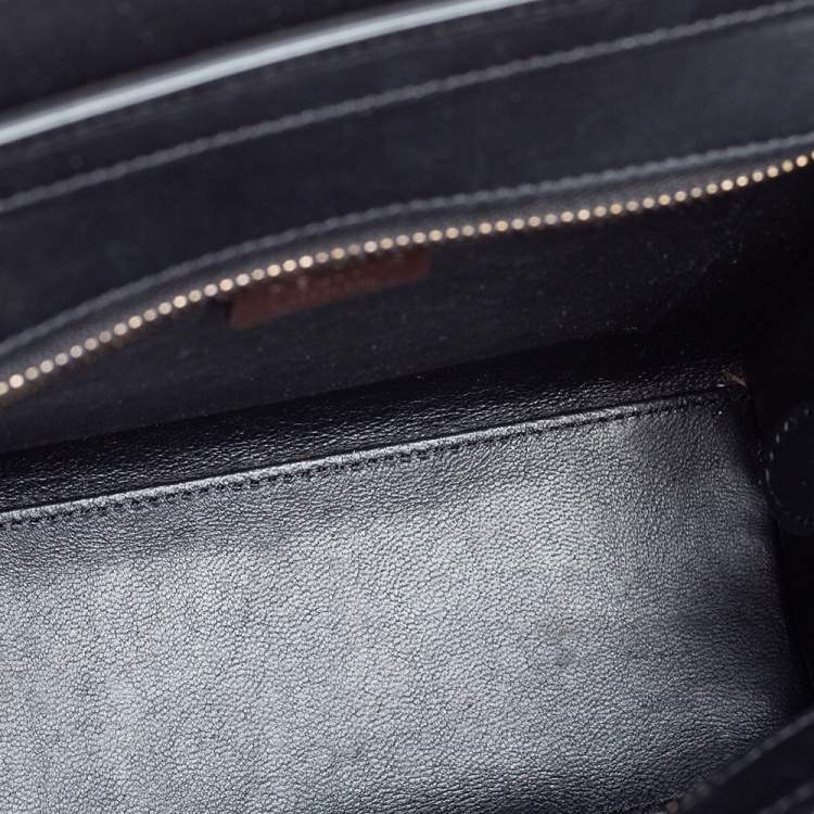 Pre Owned Céline Tri Color Leather Nano Luggage Tote