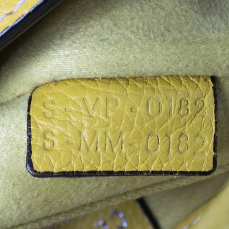 Pre Owned Céline Yellow Leather Nano Luggage Tote