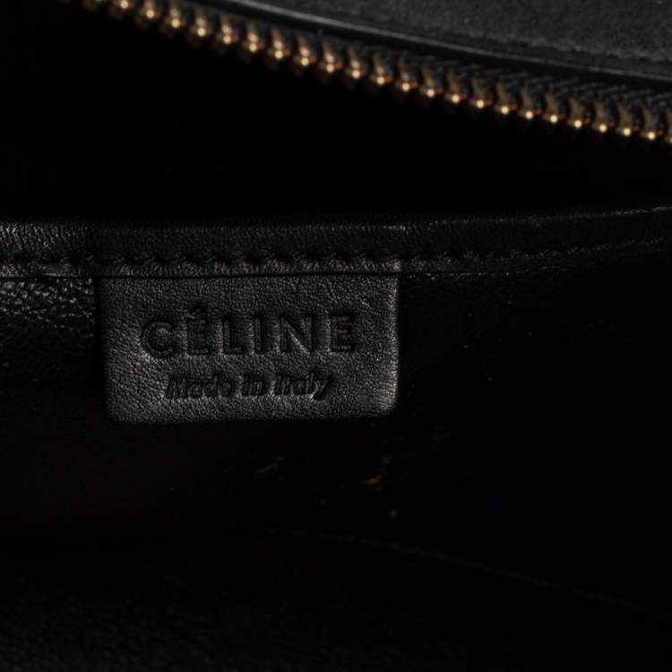 Pre Owned Celine Leather Celine Tri Color Leather Nano Luggage Tote