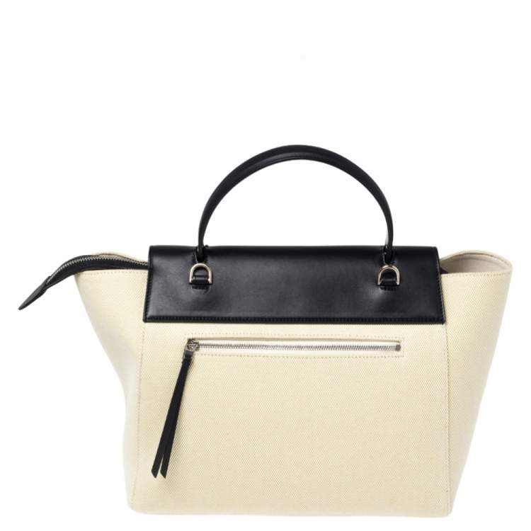مملوكة مسبقًا Celine Apple Green/Black Leather Mini Belt Top Handle Bag