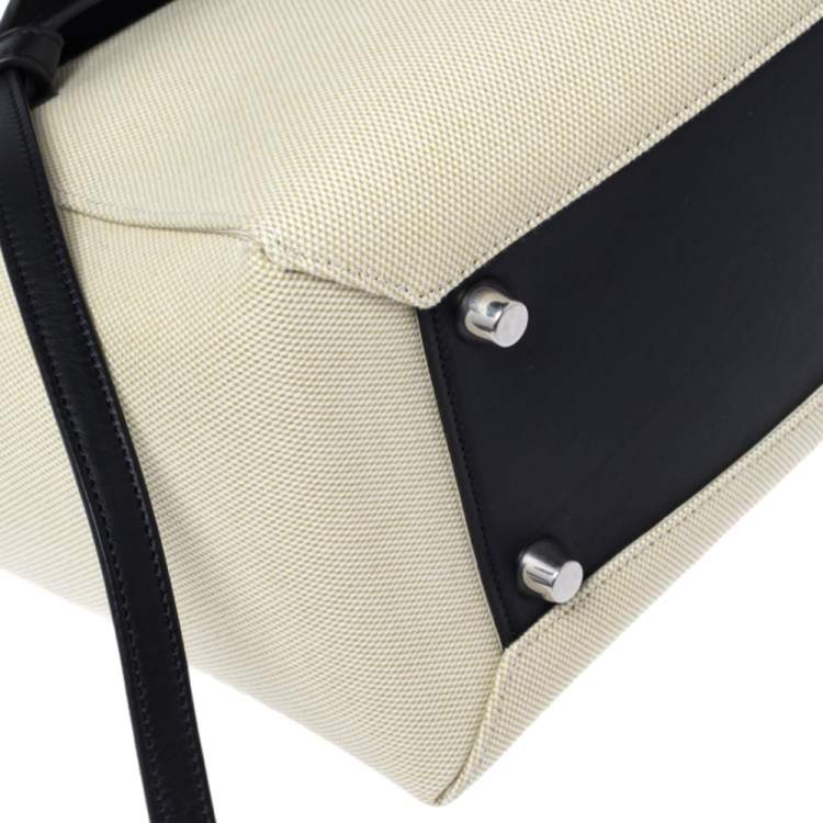 مملوكة مسبقًا Celine Apple Green/Black Leather Mini Belt Top Handle Bag