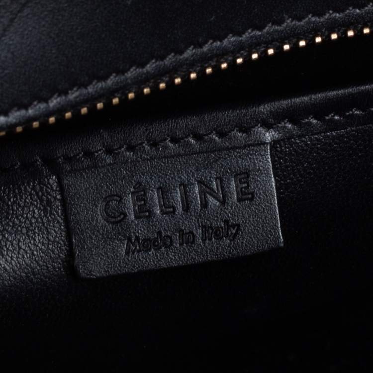 Pre Owned Céline Tri Color Python and Leather Trim Nano Luggage Tote