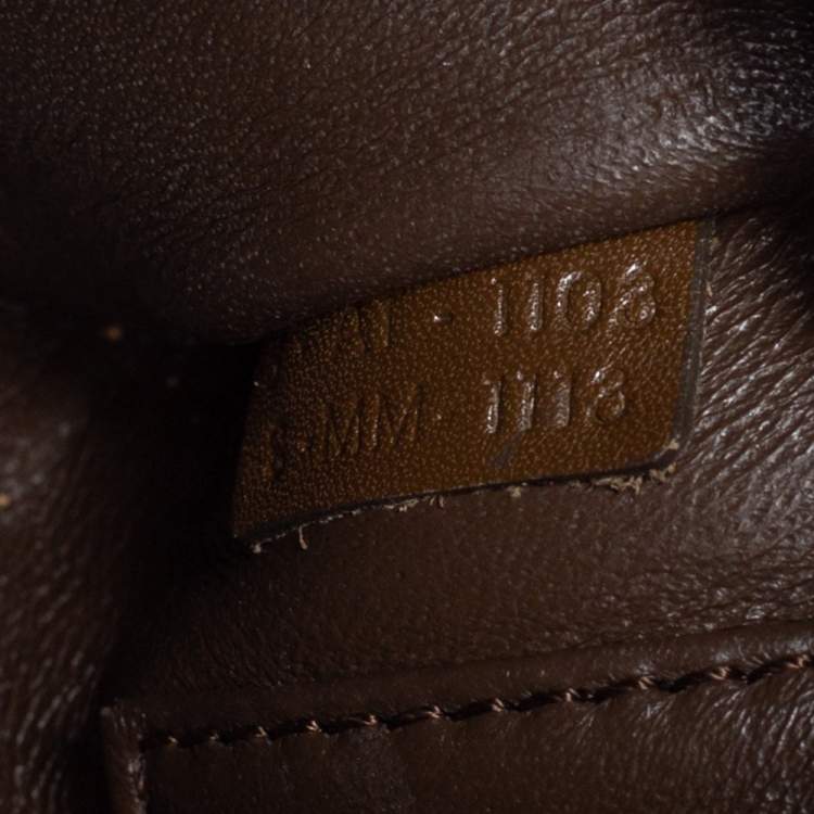 Pre Owned Celine Tricolor Leather and Suede Nano Luggage Tote