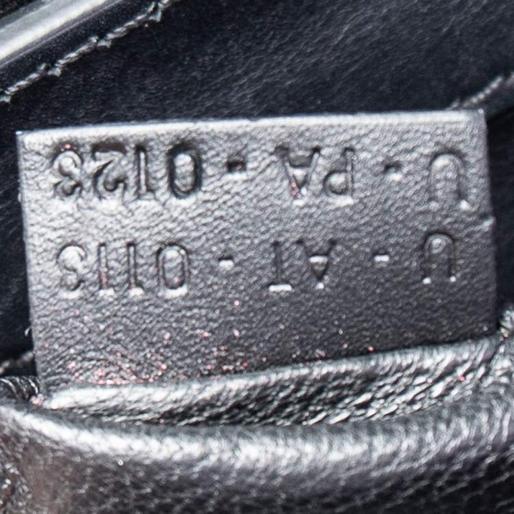 Pre Owned Celine Tri Color Leather Mini Luggage Tote