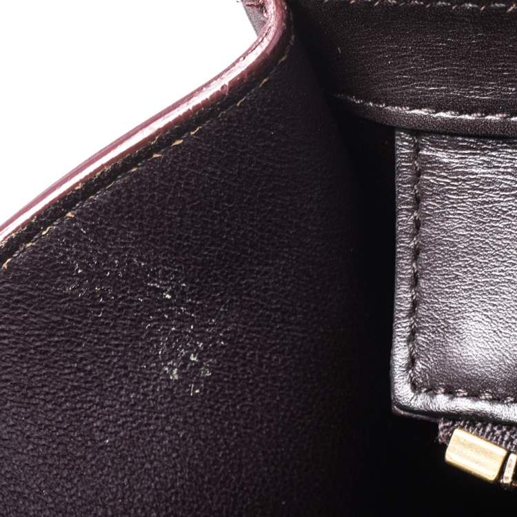 Pre Owned Celine Tri Color Leather Micro Luggage Tote