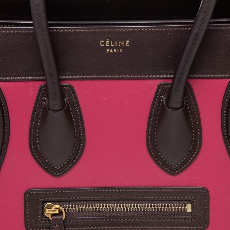 مملوكة مسبقًا Celine Multicolor Leather Nano Luggage Tote