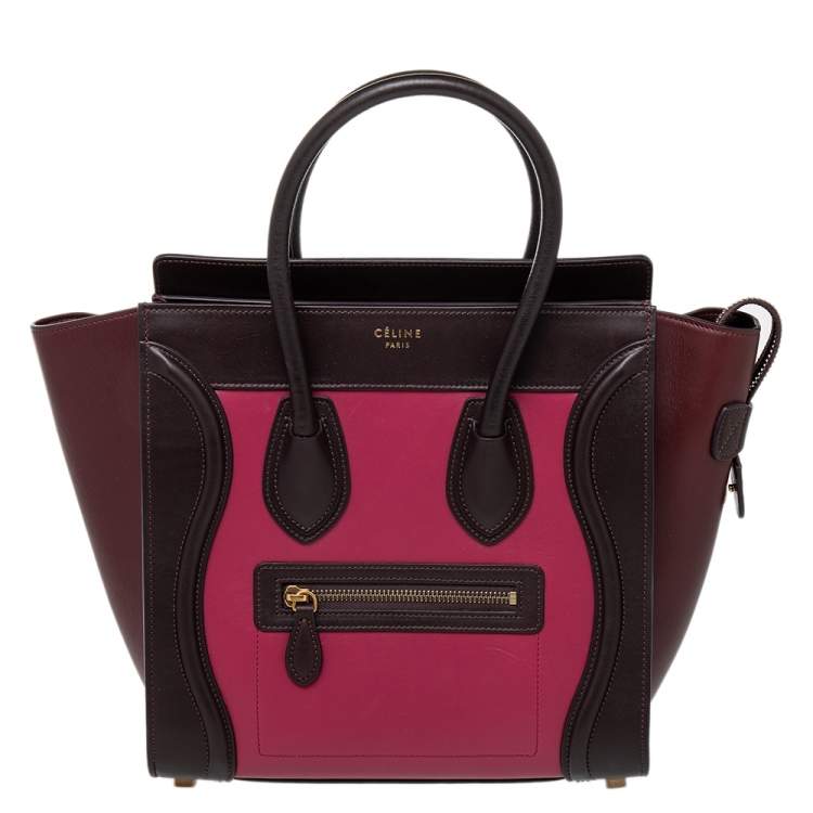 مملوكة مسبقًا Celine Multicolor Leather Nano Luggage Tote