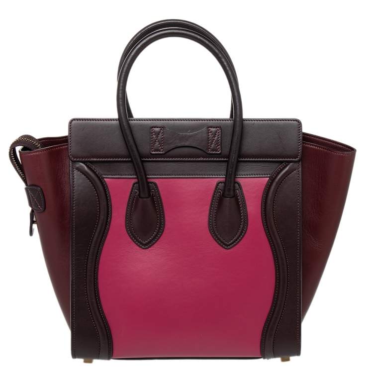 مملوكة مسبقًا Celine Multicolor Leather Nano Luggage Tote