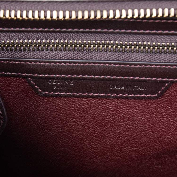 مملوكة مسبقًا Celine Multicolor Leather Nano Luggage Tote