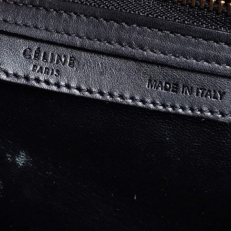 مملوكة مسبقًا Celine Tri Color Nubuck and Leather Micro Luggage Tote
