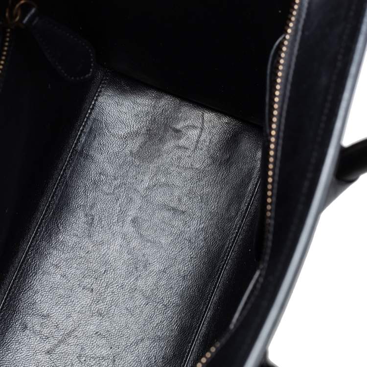 مملوكة مسبقًا Celine Tri Color Nubuck and Leather Micro Luggage Tote